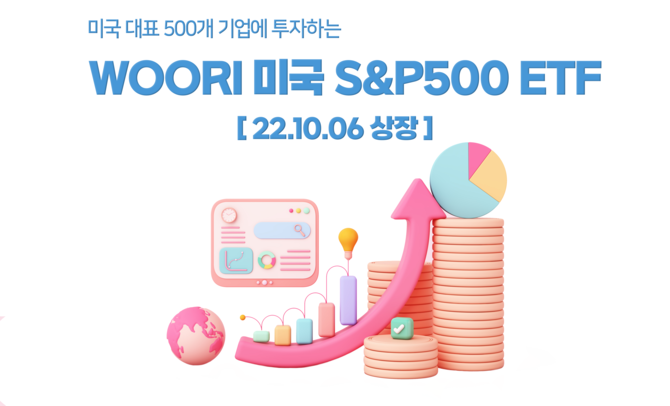 우리자산운용이 미국 3대 지수 중 하나인 S&P500을 추종하는 슬롯머신 무료게임 저액 배팅를 출시했다고 6일 밝혔다. 사진.우리자산운용