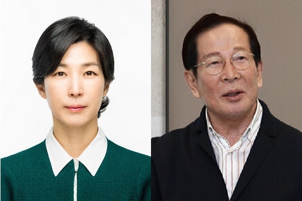 김정수(왼쪽) 삼양식품 부회장, 권원강 교촌에프앤비 회장. 사진. 각 사.
